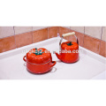 5pcs Tomato Enamel Pot Milk Pot Soup Pot